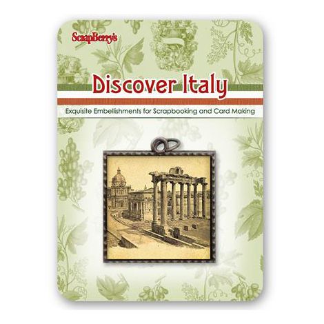 Zawieszka Charms ScrapBerry's Discover Italy